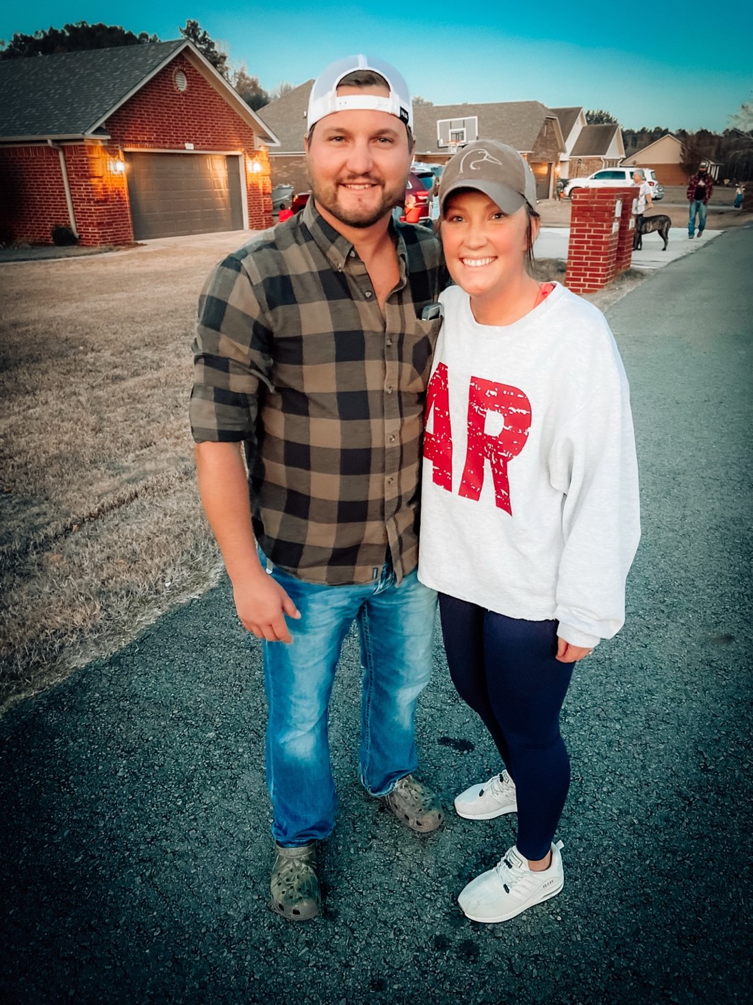 Maegan and her husband together